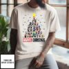 Marvel Studios Avengers Characters Chibi Tree Christmas T-Shirt