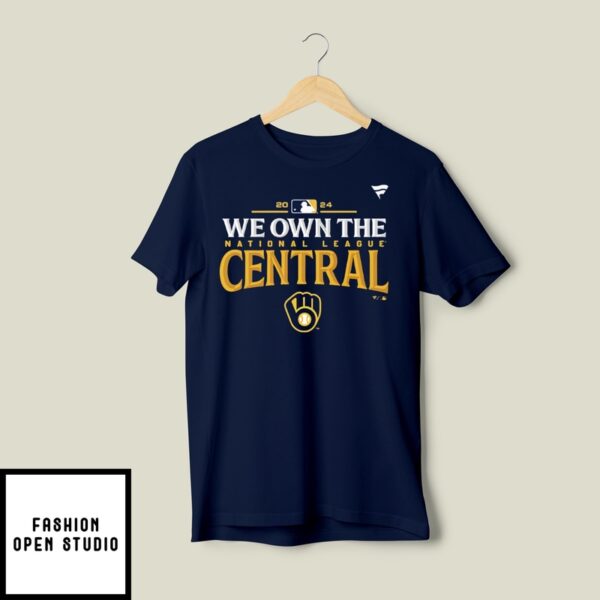 Milwaukee Brewers We Own The National League Central 2024 T-Shirt