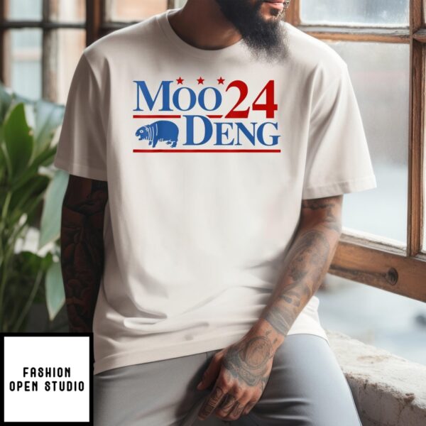 Moo Deng T-Shirt 2024 Cute Baby Hippo