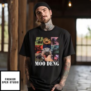 Moo Deng T-Shirt Funny Moo-Deng Baby Pygmy Hippo Cute Zoo