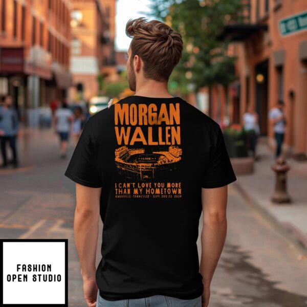 Morgan Wallen Knoxville-Themed At Neyland Stadium Concerts 2024 T-Shirt