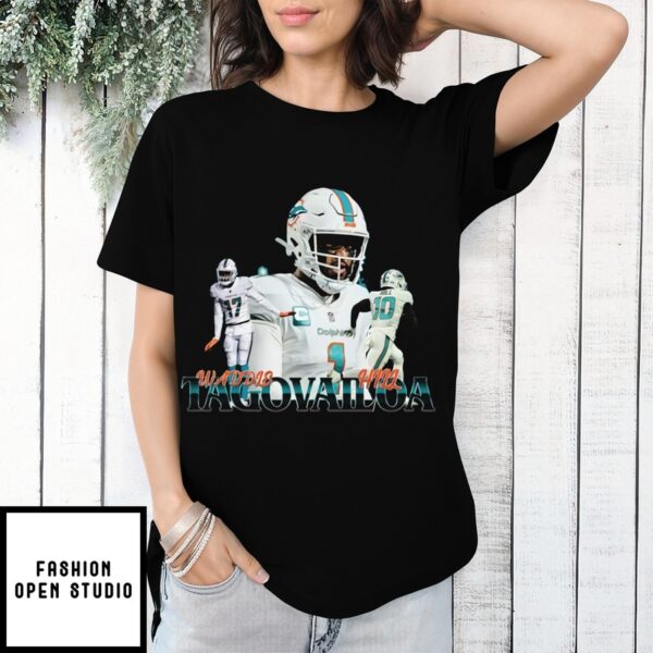 NFL T-Shirt Tua Tagovailoa Jaylen Waddle Tyreek Hill Vintage