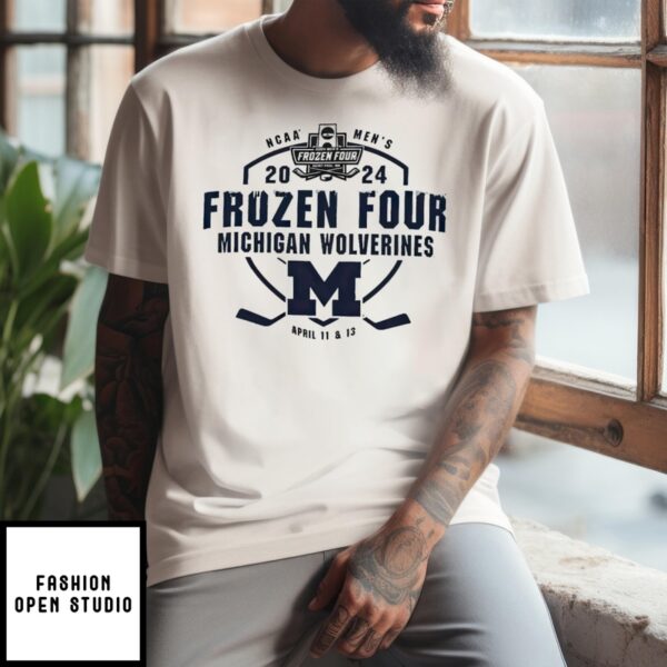 Ncaa Men’S Frozen Four Michigan Wolverines Hockey 2024 T-Shirt