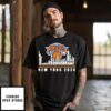 New York Knicks Names Randle Brunson Hart Thibodeau Skyline T-Shirt