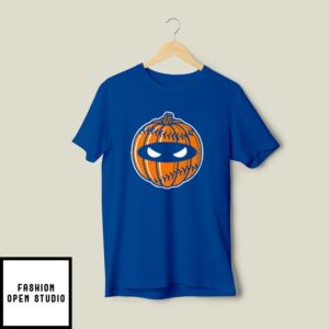 New York Met Pitching Ninja Pumpkin T-Shirt