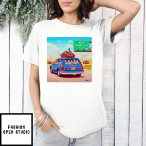 New York Mets Win Nlcs California West This Wagon Is Heading West T Shirt 1