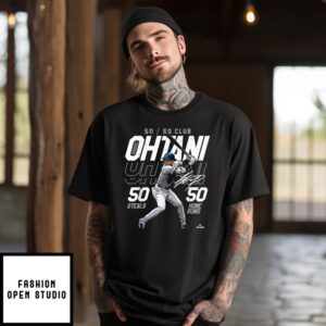 Ohtani T-Shirt Speed Power 50-50 Milestone Shohei Ohtani