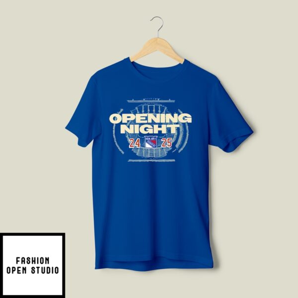 Opening Night New York Rangers 24 25 T-Shirt