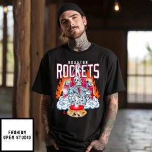 Skeleton Houston Rockets Graphic 2024 T-Shirt