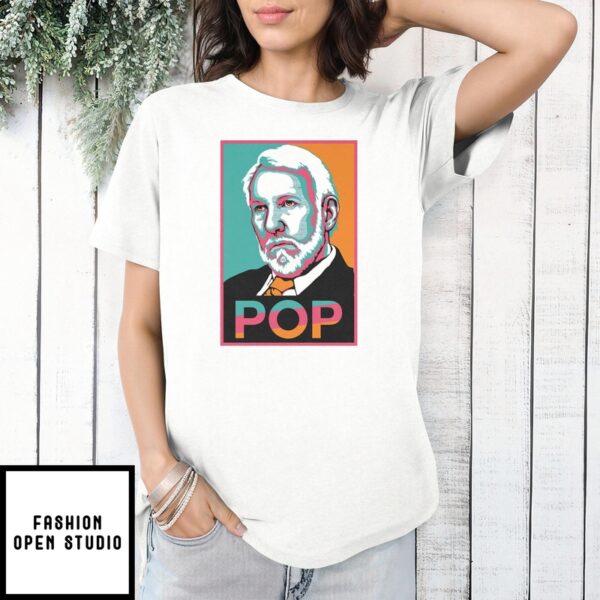 Spurs Fiesta Colors Popovich ‘Pop’ Hope Poster Parody T-Shirt