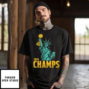 Statue Of Liberty New York Liberty 2024 Wnba Champs T-Shirt