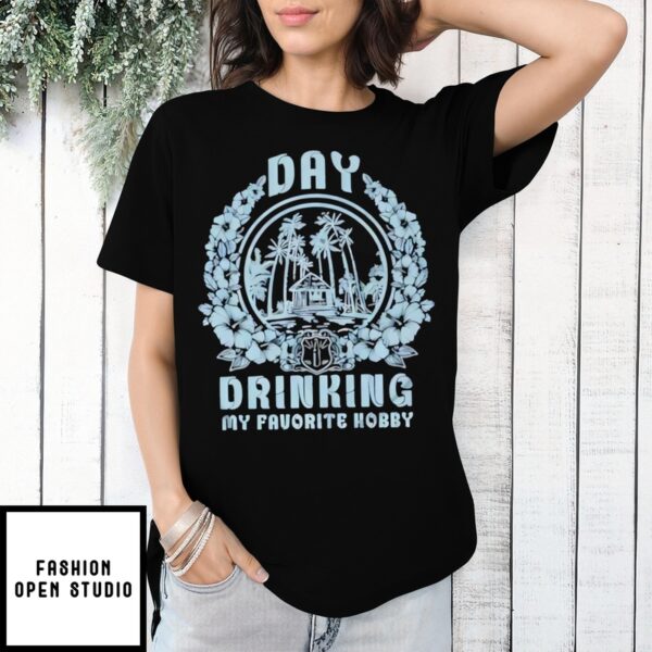 Summer Day Drinking My Favorite Hobby Retro T-Shirt