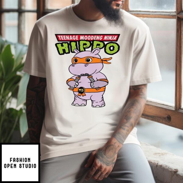 Teenage Moodeng Ninja Hippo T-Shirt