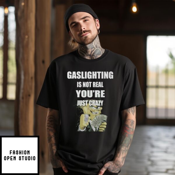 Thug Spongebob T-Shirt Gaslighting Gangster Spongebob Funny