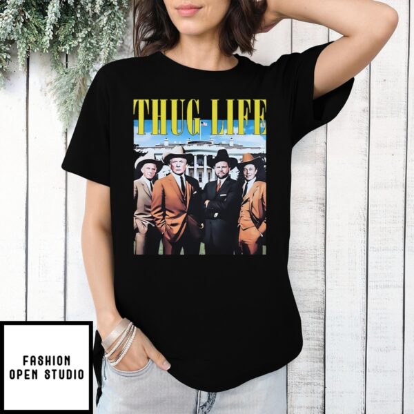 Trump Jd Vance Elon Musk Robert F. Kennedy Jr Friends Thug Life T-Shirt