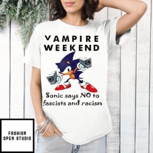 Vampire Weekend Sonic Says No To Fascists And Racism T-Shirt