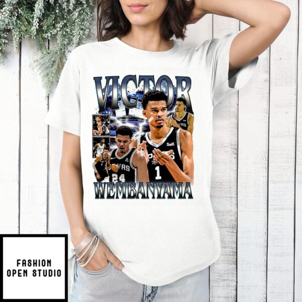 Victor Wembanyama T-Shirt Nba Player Basketball T-Shirt