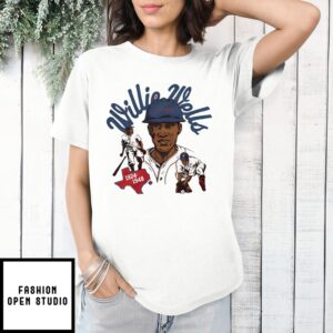 Willie Wells Baseball 1924 1948 Draw T-Shirt