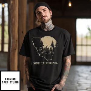 Bear Forest Save California Vintage 2024 T-Shirt