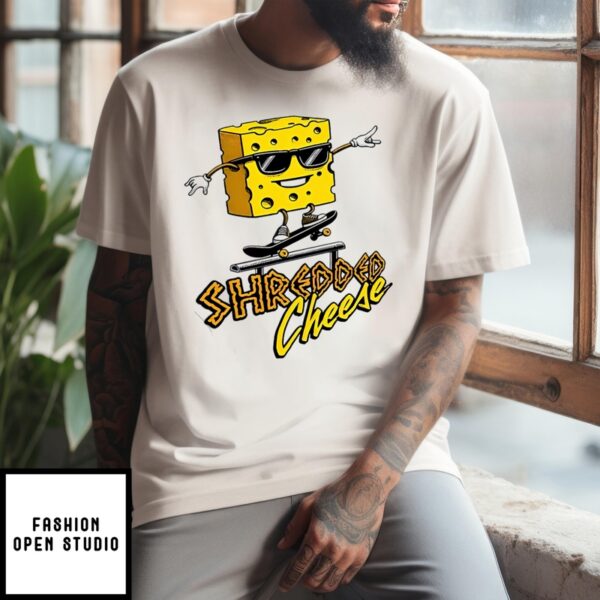 Cheese Skateboarding Shredded Cheese T-Shirt