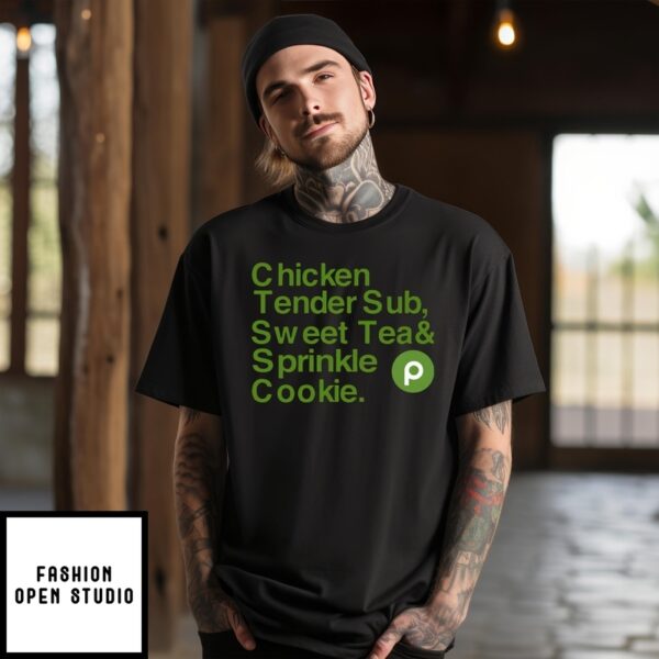 Chicken Tender Sub Sweet Tea Sprinkle Cookie T-Shirt