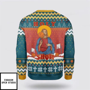 Christ Jesus Holy Shot Ugly Christmas Sweater