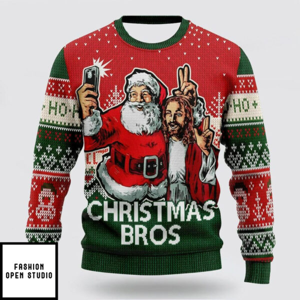 Christmas Bros Ugly Christmas Sweater