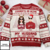 Congrats On Being My Husband Christmas Led Light Personalized Ugly Sweater