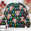 Custom Face Funny Christmas Silly Leds Light Personalized Photo Ugly Sweater