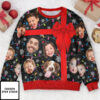 Custom Funny Face I Am Your Christmas Present Personalized Photo Ugly Sweater