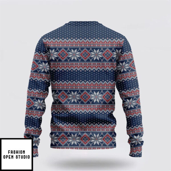 Dark Blue Christian Ugly Christmas Sweater