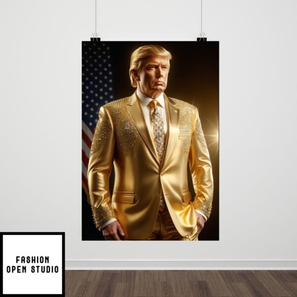 Donald Golden Trump President 47 2024 Poster