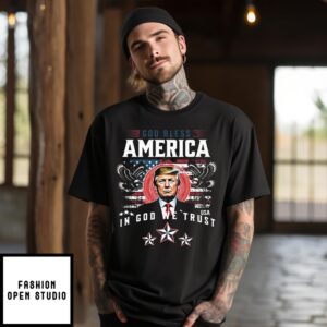 Donald Trump God Bless America In God We Trust 2024 T-Shirt