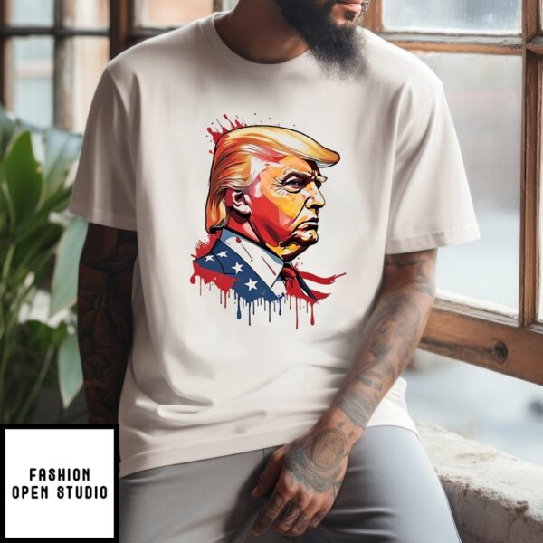 Donald Trump Portrait President 47Th Of America 2024 T-Shirt