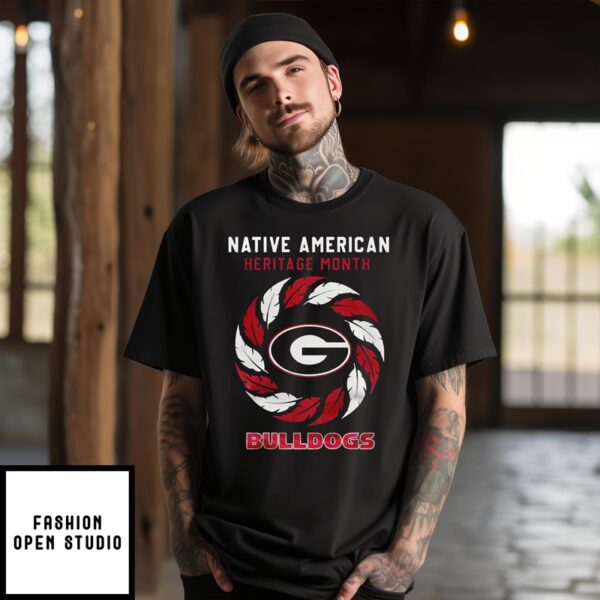 Georgia Bulldogs Native American Heritage Month Bulldogs 2024 T-Shirt