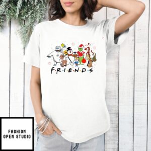 Grinch Snowman Friends Christmas 2024 T-Shirt