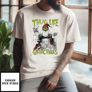 Grinch Thug Life Grinchmas Christmas 2024 T-Shirt