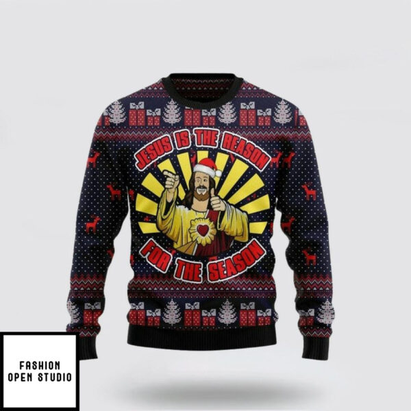 Jesus Is The Reason For The Season Ugly Christmas Sweater