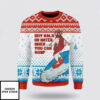 Jesus Surfing Womens Ugly Christmas Sweater