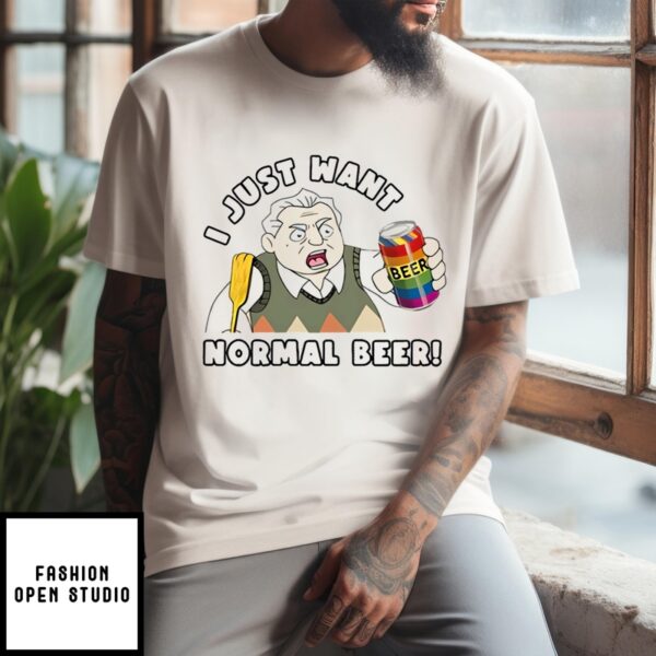 Lgbtq Beer I Just Want Normal Beer T-Shirt