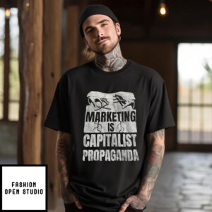 Marketing Is Capitalist Propaganda Vintage 2024 T-Shirt