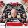 Merry Christmas Ya Filthy Animal Custom Face Personalized Photo Ugly Sweater