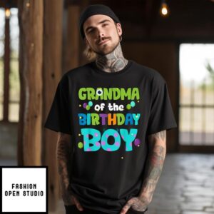 Monsters Grandma Of The Birthday Boy 2024 T-Shirt