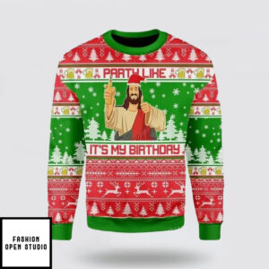 My Birthday Jesus Ugly Christmas Sweater