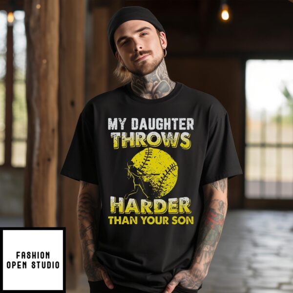 My Daughter Throws Harder Than Your Son Vintage 2024 T-Shirt