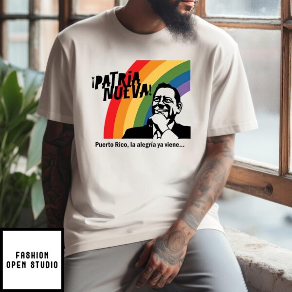 Patria Nueva Puerto Rico Rainbow 2024 T-Shirt