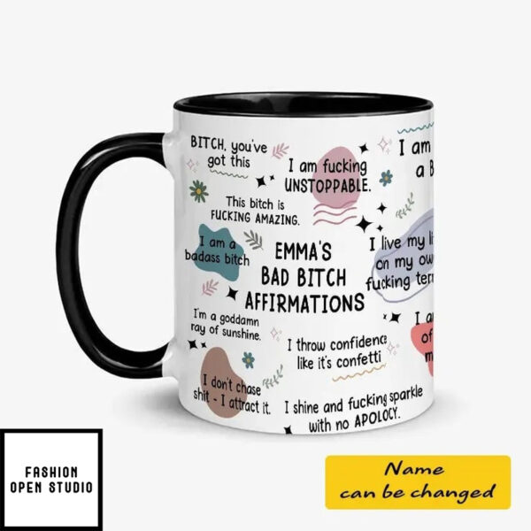 Personalized Bad Bitch Affirmations Mug