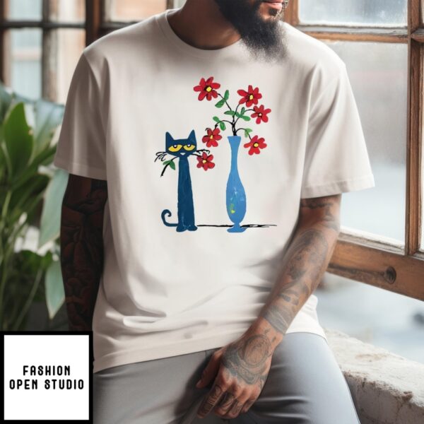 Pete The Cat Flower T-Shirt