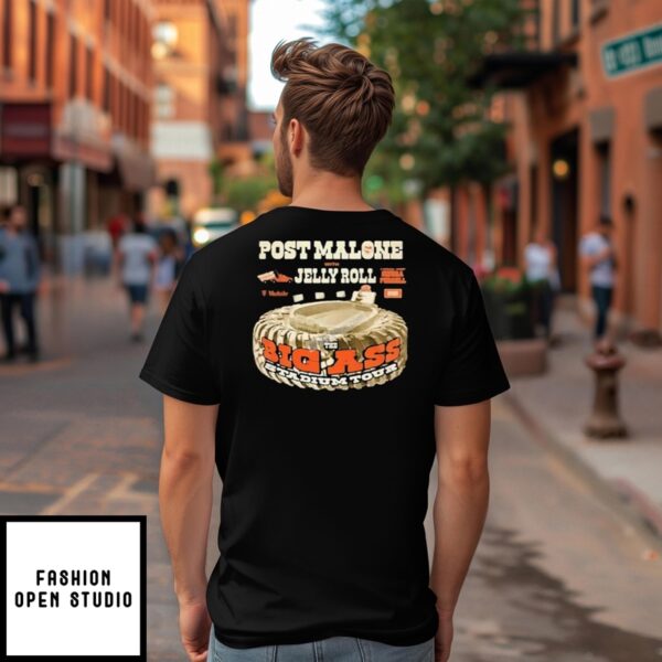 Post Malone X Jelly Roll The Big Ass Stadium Tour T-Shirt