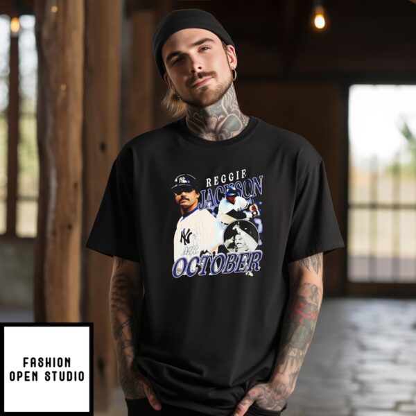 Reggie Jackson New York Yankees Mr October 2024 T-Shirt